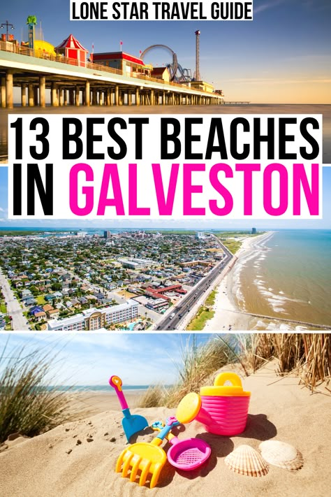 Heading to Galveston? Here's how to find the right beach for you! best beaches in galveston texas | best galveston beaches | best beaches near houston | best beaches in texas | texas beaches | texas gulf coast | fun things to do in galveston tx | best places to visit in galveston texas | galveston travel guide | galveston vacation tips | spring break in galveston tx | galveston with kids Galveston Texas Bachelorette Party, Beaches Near Houston Texas, Stewart Beach Galveston, Galveston Texas Vacation Rentals, Free Things To Do In Galveston Texas, What To Do In Galveston Texas, Galveston Island Texas, Galveston Beach Pictures, The Strand Galveston Texas