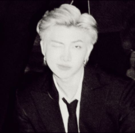 Rm Bts, A Man, Bts, Black And White, Hair, White, Black