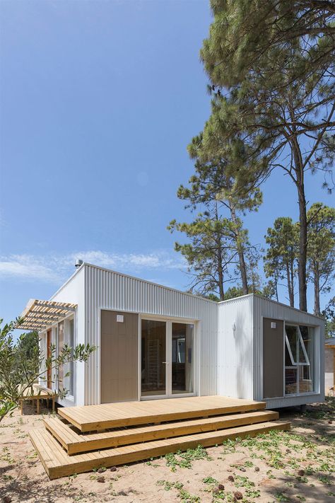 Clad Home, Tin House, Metal Facade, Small Tiny House, Shed Homes, House Siding, Bungalow House, Container Homes, Steel House