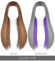 SALEM HAIR Sleek Middle Part, Middle Part Hairstyle, Hair Sims 4 Cc, Middle Hair, Middle Part Hairstyles, David Sims, Split Hair, Sims 4 Downloads, Best Sims