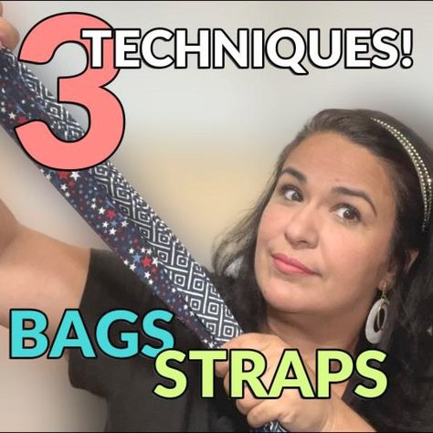 3 simple ways to sew strong & sturdy fabric bag straps - the most common & effective methods to sew fabric straps, so they are beautiful, strong, and durable. Plus, you'll know which fabrics are the best for making straps. Learn how by clicking link here @alliesewcrafty #bagmaking #sewingproject #alliesewcrafty #sewingtutorials #bagstraps #teachinghowtosew Diy Bag Strap, Sewing Bags, Boho Bags, Fabric Bag, Sewing Bag, Bag Straps, Sewing Tutorials, Large Bags, Simple Way