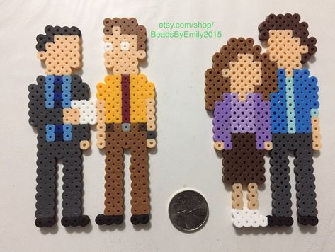 Dwight And Angela, Office Fridge, The Office Characters, Schrute Farms, Locker Magnets, Beads Pattern, Beads Patterns, Perler Art, Perler Crafts