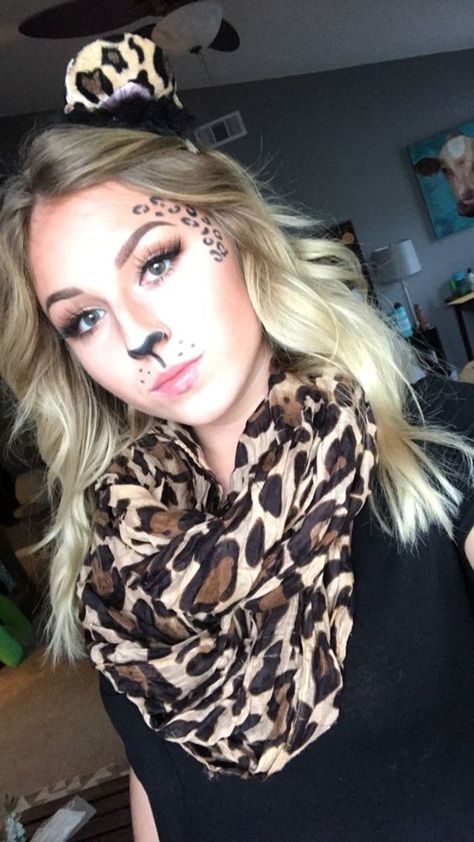 Womens Leopard Costume, Cheetah Diy Costume Women, Diy Leopard Costume Women, Leopard Halloween Costume Diy, Diy Cheetah Costume Women, Leopard Costume Diy, Zoo Animal Costumes Women, Kids Cheetah Costume, Leopard Face Makeup