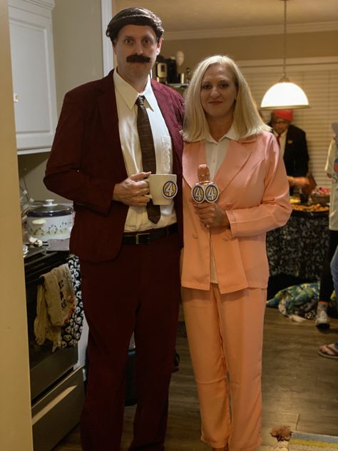 Anchorman Halloween costumes Veronica Corningstone, Ron Burgundy, Anchorman, Halloween Costumes, Holidays, Halloween