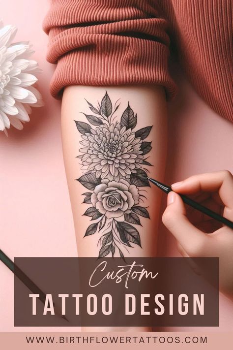 🌸✨Chrysanthemum and Carnation Flower Tattoo | Minimalistic November & January Birth Flower Design✨🌹 Chrisantem Tattoo, November Birth Flower Tattoo Chrysanthemums, Flower Tattoo Chrysanthemums, January Flower Tattoo, January Birth Flower Tattoo, Carnation Flower Tattoo, Tiny Flower Tattoos, January Birth Flower, Carnation Tattoo