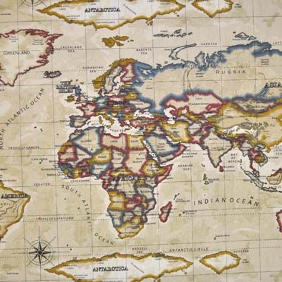 Atlas - Antique - £11.50 per metre Magical Room, Antique World Map, Map Pattern, Study Decor, Prestigious Textiles, Buy Fabric Online, Pvc Fabric, Fabric Blinds, Tablecloth Fabric