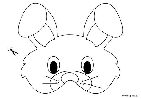 Rabbit mask template Paper Easter Basket Template, Easter Basket Template, Mask Template Printable, Printable Easter Activities, Rabbit Mask, Paper Bunny, Bunny Mask, Animal Mask, Spring Coloring Pages