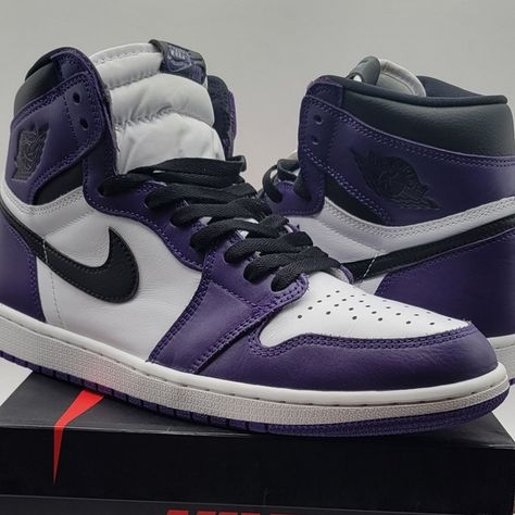 Nike Jordan 1 HI OG Court Purple 2.0 OG ALL VNDS Jordan 1 Mid Violette, Court Purple Jordans, Air Jordan 1 Low Court Purple, Jordan 1 Court Purple 2.0, Jordan 1 Court Purple, Jordan 1 Retro, Nike Jordan, Jordan Shoes, Jordan 1