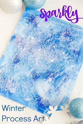 Winter Process Art, January Preschool, Salt Painting, January Crafts, Preschool Winter, Winter Art Projects, Winter Preschool, Winter Craft, Winter Crafts For Kids