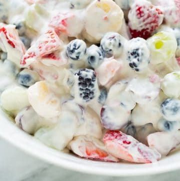 Cheesecake Party Fruit Salad {Dairy-Free!} - Print Party Fruit Salad, Brunch Fruit Salad, Cheesecake Fruit, Cheesecake Fruit Salad, Recipes With Cool Whip, Taco Food Truck, Meaningful Eats, Salad Packaging, Taco Food