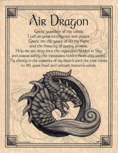 Dragon Spells, Air Dragon, Magia Elemental, Dragon Energy, Elemental Dragons, Pagan Gods, Animal Spirit Guides, Magic Spell Book, Grimoire Book