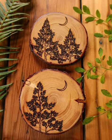 Just a few of the pieces that will be available in our online re-stock starting Nov 15th, and more products will be added until the shipping cut-off date on Dec 12th...Getting it together! 🫣😅 ° ° ° ° ° ° ° ° ° ° ° ° ° ° ° #ferns #coasters #pyrographyartists #pyrography #westcoastartist #woodburning #woodart #trees #vancouverisland #vanisland #madeincanada #handmade #buylocal #artofinstagram #artistsoninstagram #westcoastart #qualicumbeach #parksville #coombsbc #westcoastlife #westcoast #woodw... Wood Burn Tree, Getting It Together, Wood Burn Designs, Wood Burning Crafts, Dec 12, Pyrography, Wood Burning, Wood Art, Coasters