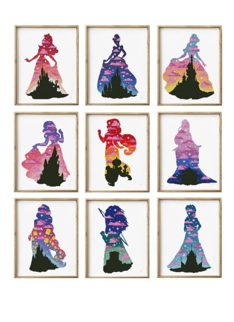 Gallery.ru / Photo # 1 - Princesses 10 - Stitches Lovers Shop - BelleBlue Silhouettes Disney, Princess Cross Stitch, Cross Stitch Silhouette, Disney Silhouettes, Disney Cross Stitch Patterns, Disney Cross Stitch, Cross Stitch Baby, Modern Cross Stitch Patterns, Modern Cross Stitch