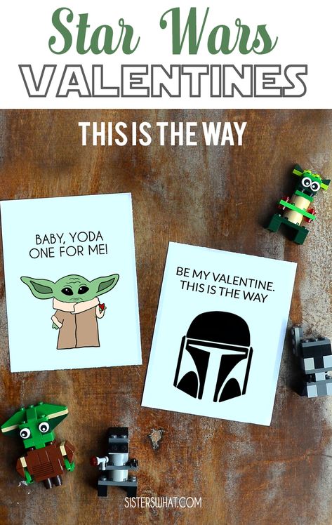 this is the way, star wars valentine printable with baby yoda and the mandalorian #valentines #starwarsvvalentine #babyyoda #mandalorian Star Wars Valentine, Valentines Day Gifts For Him Creative, Star Wars Printables, Valentines Day Cards Diy, Star Wars Valentines, Valentines Gift Bags, Easter Printables Free, Valentines Printables Free, Free Print