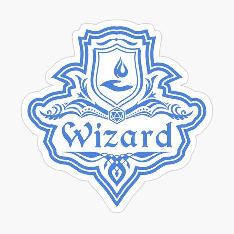 "D&D Wizard Class 1 Color Emblem" Pin for Sale by sunburstrpg | Redbubble Dnd Logo, Princess Face Painting, Dnd Wizard, Gaming Ideas, Princess Face, Campaign Ideas, Shop Inspiration, Laser Projects, Dnd Stuff