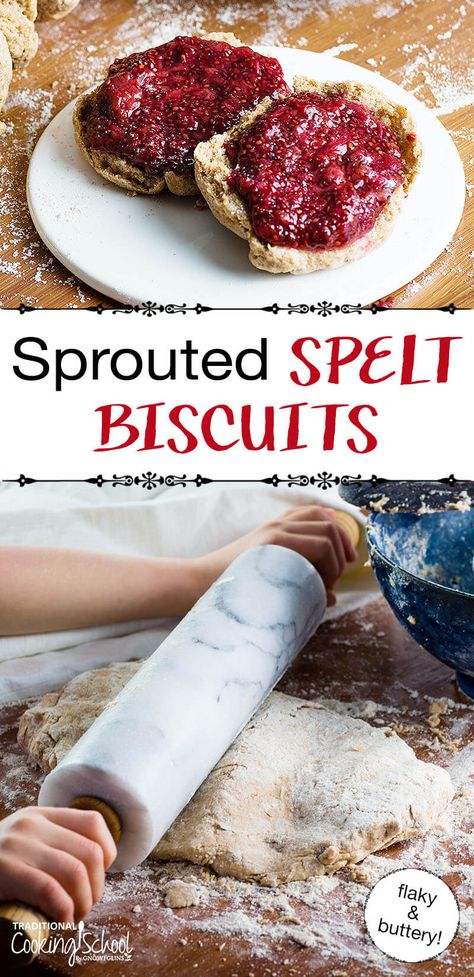 Blended Soup Recipes, Biscuits Flaky, Spelt Biscuits, Spelt Flour Recipes, Spelt Recipes, Buttermilk Substitute, Whole Grain Flour, Spelt Flour, Pastry Flour