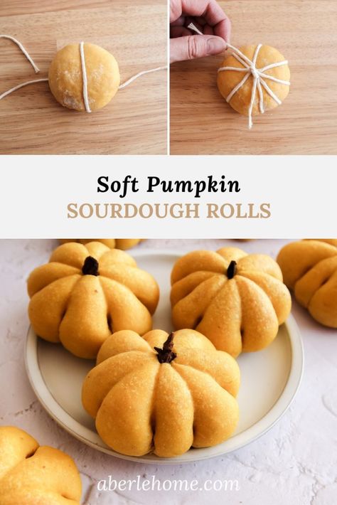 Pumpkin Shape Rolls, Pumpkin Shaped Sourdough Rolls, Thanksgiving Sourdough Rolls, Mini Sourdough Pumpkin Loaves, Pumpkin Sourdough Rolls, Pumpkin Sourdough Bagels, Sourdough Pumpkin Roll, Sourdough Halloween Treats, Pumpkin Shaped Sourdough Bread