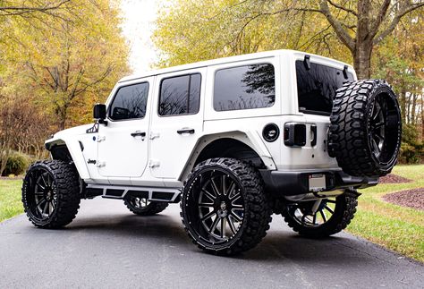 Luxury Jeep Wrangler, Lifted Jeep Rubicon, Silver Jeep Wrangler, Jeep Tires, White Jeep Wrangler, Lifted Jeep Wrangler, White Jeep, Custom Jeep Wrangler, Jeep Mods