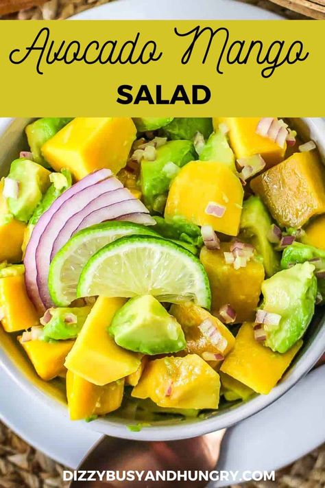 Avocado Mango Salad, Lunch Salad, Satisfying Salads, Baked Avocado, Couple Cooking, Easy Salad, Summer Meal, Best Salad Recipes, Mango Salad