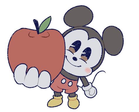 Human Mickey Mouse, Mickey Mouse Pfp, Mickey Mouse Fanart, Mickey Mouse Anime, Mickey Mouse Cute, Mickey Mouse Png, Apple Lessons, Old Cartoon Characters, Cute Mickey Mouse