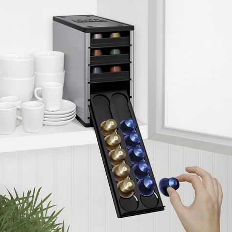 YouCopia CafeStack Nespresso Pod Storage and Cabinet Organizer Nespresso Capsule Holder, Pod Storage, Coffee Pod Storage, Nespresso Pods, Capsule Holder, Coffee Pod Holder, Nespresso Capsules, Coffee Storage, Home Coffee Bar