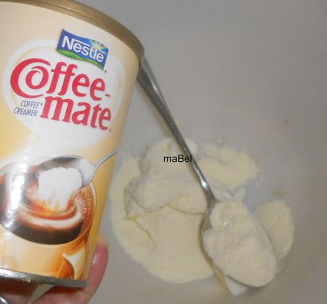 2 cdas de coffee- mate es un polvo para colocarle al café, es crema de origen vegetal. Si no consigues, puedes reemplazar con chantilly en p... Nestle Coffee Mate, Nestle Coffee, Coffee Mate, Oreo, Tapas, Ice Cream, Pastel, Cream, Coffee