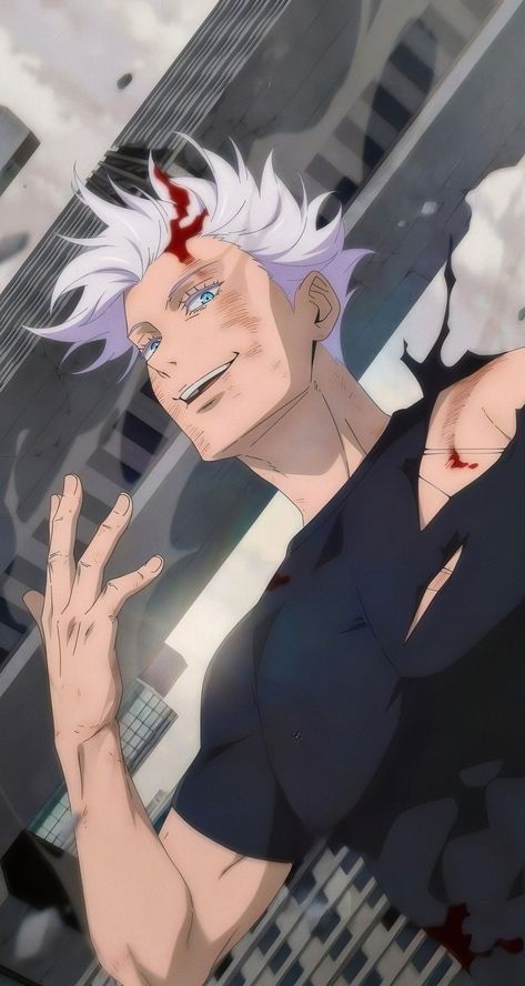 Jujutsu Kaisen Anime, Gojo Satoru, Manga Boy, Cool Anime Pictures, Anime Artwork, Anime Scenery, White Hair, Jujutsu Kaisen, Anime Fanart