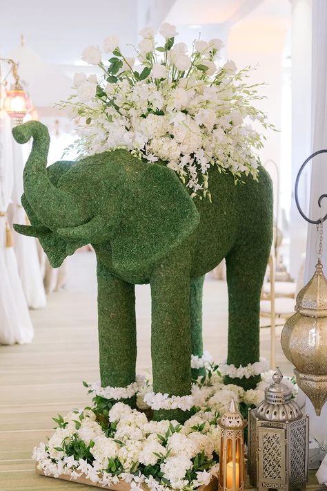 Sangita Iyer, conservationist and founder of Voice for Asian Elephants Society, sounds the alarm about renting animals at weddings. In addition, Sangita offers new ideas we hope become alternative traditions to the use of elephants and the like. Elephant Wedding Favors, Wedding Elephant, Asian Elephants, Gala Decorations, Eclectic Wedding, Elephant Sculpture, Asian Elephant, Weddings By Color, Elephant Decor