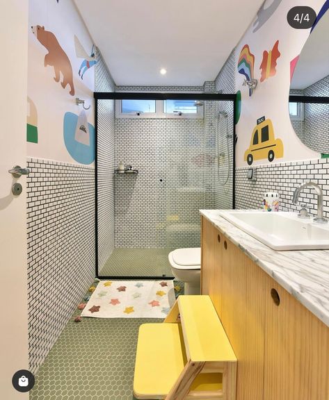 Children Bathroom Ideas, Kids Bathroom Boys, Bathroom Inspo Interior Design, Kids Bathroom Design, Modular Bathrooms, Japanese Kids, Parents Room, Boys Bathroom, Bathroom Kids