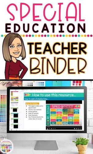 Special Education IEP Teacher Binder Distance Learning | TpT Special Education Binder, Iep Planner, Special Education Resource Teacher, Special Education Forms, Special Education Teacher Binder, High School Special Education Classroom, Iep Binder, Special Education Organization, Resource Teacher