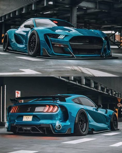 Mustang Blue, Ferrari Fxxk, 4 Door Sports Cars, Kereta Sport, Wallpaper Hippie, Rocket Bunny, Lamborghini Cars, Custom Muscle Cars, Exotic Sports Cars