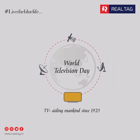 Creative Ads Ideas, World Television Day, International Days, Free Education, Web Design Agency, International Day, Post Ideas, Creative Ads, Media Design