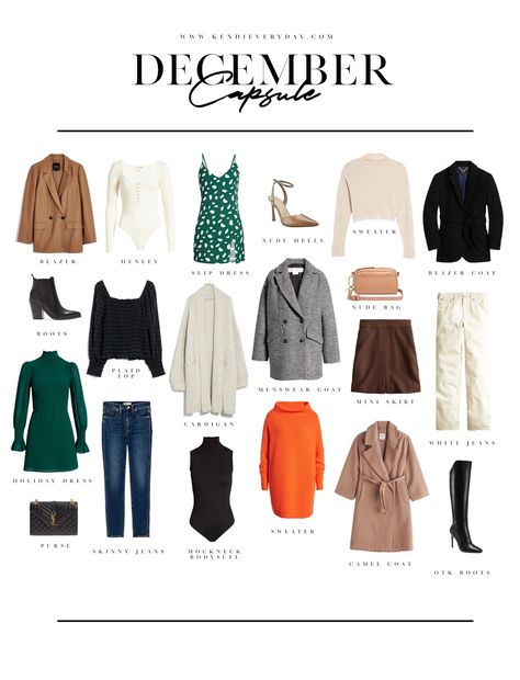 December Capsule Wardrobe, Capsule 2023, Jeans And Bodysuit, True To Myself, Sheer Black Tights, Kendi Everyday, Capsule Wardrobe Basics, Flamboyant Natural, Wardrobe Fashion