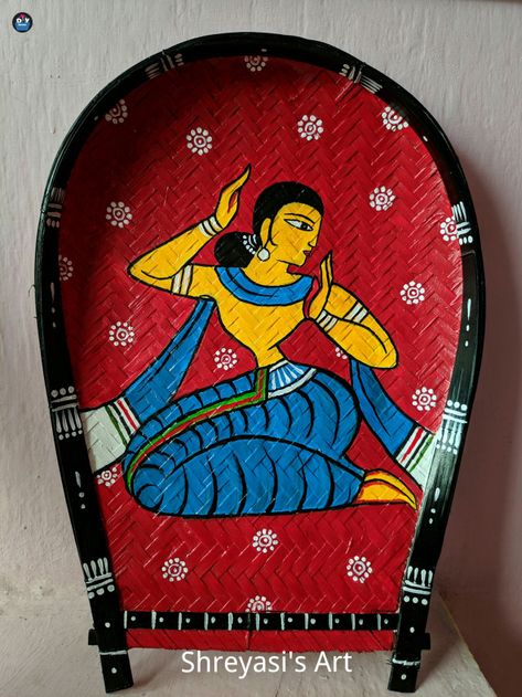 Decorative Kulo Kulo Art Painting, Kulo Painting Ideas, Kulo Painting, Kulo Art, Rajasthani Art, Kerala Mural Painting, Boho Art Drawings, Indian Art Gallery, Canvas Art Projects