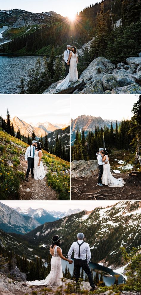 Wedding Dresses Groom, Elopement Hairstyles, Mountain Wedding Dress, Boho Bouquets, Elopement Destinations, Wedding Wishlist, Hiking Elopement, Foxes Photography, Boho Bouquet