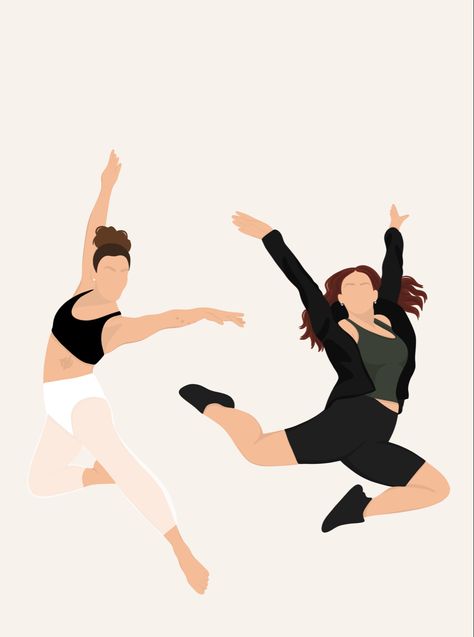 Dance Illustration Art Aesthetic, Dancing Illustration Art, Dance Wallpaper Aesthetic, Dance Illustration Art, Dance Aesthetic Wallpaper, Dance Duet Poses, Dance Presents, Dance Wallpapers, Wallpaper Dance