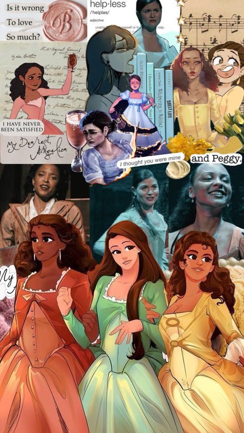 THE SCHUYLER SISTERS!! 🩷🩵💛 //// Im actually so proud of this 😭😭😭 #angelicaschuyler #elizaschuyler #peggyschuyler #theschuylersisters #hamilton #hamiltonmusical The Schuyler Sisters Fanart, Schuyler Sisters Wallpaper, Sister Wallpapers, Hamilton Schuyler Sisters, Peggy Schuyler, The Schuyler Sisters, Sister Wallpaper, Eliza Schuyler, Hamilton Wallpaper