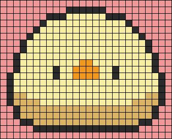 Alpha pattern #150000 | BraceletBook Duck Grid Pattern, Kawaii Alpha Pattern, Duck Alpha Pattern, Duck Pattern, Art Pixel, Graph Crochet, Pixel Art Tutorial, Easy Pixel Art, Pixel Art Templates