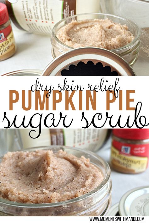 Diy For Dry Skin, Scrub For Dry Skin, Diy Pumpkin Pie, Pumpkin Scrub, Scrub Bars, Homemade Scrubs, Diy Body Scrub Recipes, Diy Sugar Scrub Recipe, Lip Care Diy