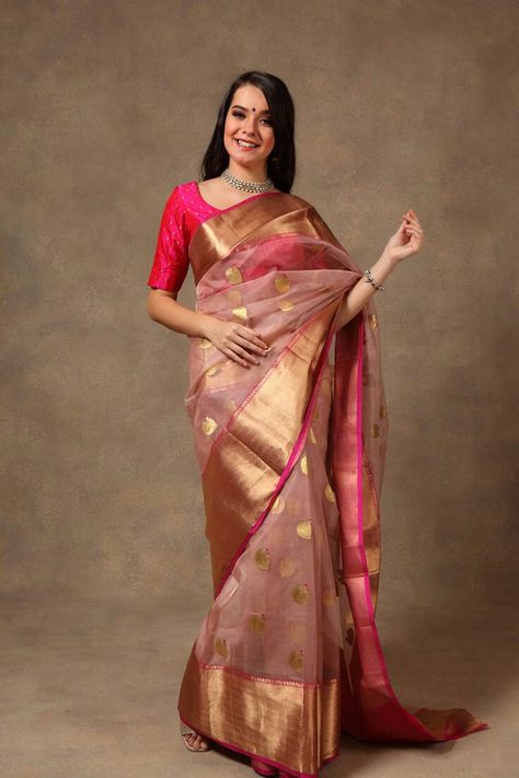 Chanderi Coral Saree, Handwork Saree, Phone Pay, Blue Silk Saree, Designer Sarees Wedding, Kora Silk Sarees, Chanderi Saree, Silk Saree Kanchipuram, Saree Blouse Neck Designs