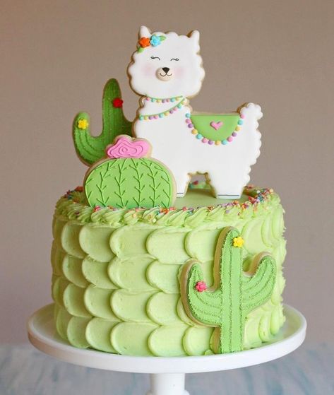 Cactus Cake, Fiesta Birthday Party, Llama Birthday, Gateaux Cake, Pumpkin Spice Cupcakes, Savoury Cake, Cute Cakes, Cake Inspiration, Kids Cake