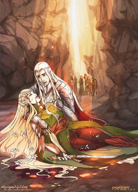 Elves on the Loose Legolas Mother, Tolkien Hobbit, Legolas And Thranduil, John Howe, Tolkien Elves, Tolkien Art, Lotr Art, Film Anime, Thranduil