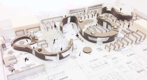 Japanese Library, Public Library Design, Design Diagram, Library Architecture, Architecture Concept Diagram, Architectural Model, Central Library, Office Layout, Cultural Architecture