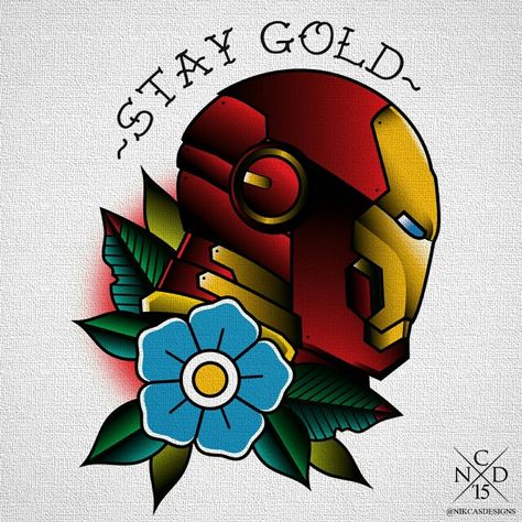 Stay gold ironman flash tattoo Iron Man Tattoo, Hero Tattoo, Avengers Tattoo, Nerd Tattoo, Man Tattoo, Comic Tattoo, Ribcage Tattoo, Tattoo Old School, Marvel Tattoos