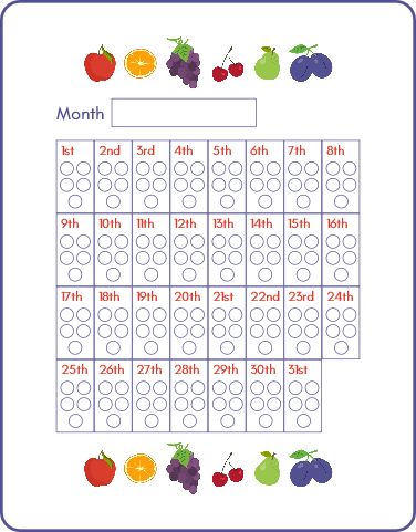 5 A Day Fruit And Veg, Core Transformation, Healthy Eating Tracker, Eating Tracker, Healthy Habit Tracker, Healthy Foods To Buy, Diet Water, Eat More Fruit, Vegetable Chart