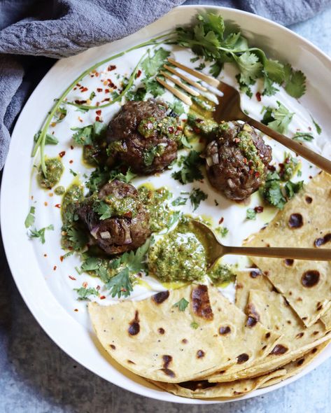 RAODY RECIPES-Baharat Spiced Lamb Meatballs Baharat Recipe, Lamb Meatballs Greek, Lamb Dinner, Goat Recipes, Spiced Lamb, Tasty Meatballs, Lamb Meatballs, Greek Cooking, Whole30 Recipes