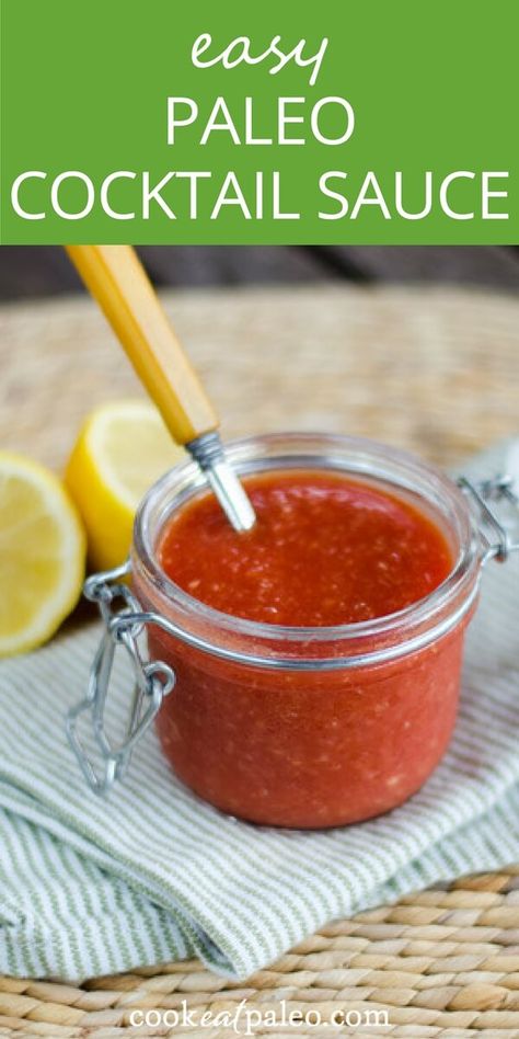 Paleo Cocktail Sauce, Sugar Free Cocktails, Shrimp Cocktail Sauce, Cocktail Sauce Recipe, Paleo Sauces, Keto Sauces, Keto Friendly Desserts, Cocktail Sauce, Low Carb Breakfast Recipes