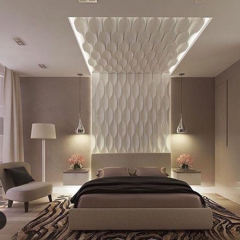 Modern Luxury Bedroom Design Master Suite, Luxury Bedroom Design Master Suite, Modern Luxury Bedroom Design, Hotel Inspired Bedroom, Interior Design Bedroom Teenage, Bedroom Design Master, Picture Wall Living Room, White Wall Paneling, Tv Fal