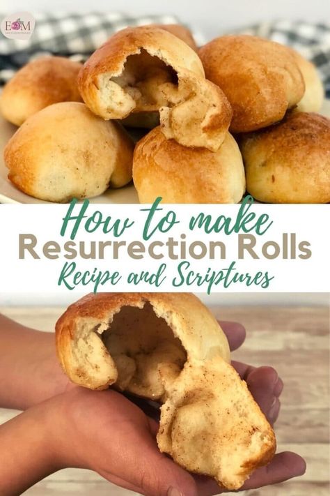 These delicious Resurrection rolls are easy to make and are a meaningful and fun activity to do together as a family for Easter morning. It's sure to become a favorite tradition for years to come! Let's get baking! Rolls For Easter, Resurrection Rolls Recipe, Resurrection Rolls, True Meaning Of Easter, Rhodes Dinner Rolls, Homemade Rolls, Easter Food, Easter Morning, Spiritual Truth