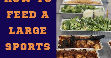 Feeding A Football Team High Schools, Feeding Football Team, Football Team Meals High School, Sports Team Meals, Team Meal, Chili Spaghetti, Taco Lasagna, Team Dinner, Bbq Chicken Sandwich